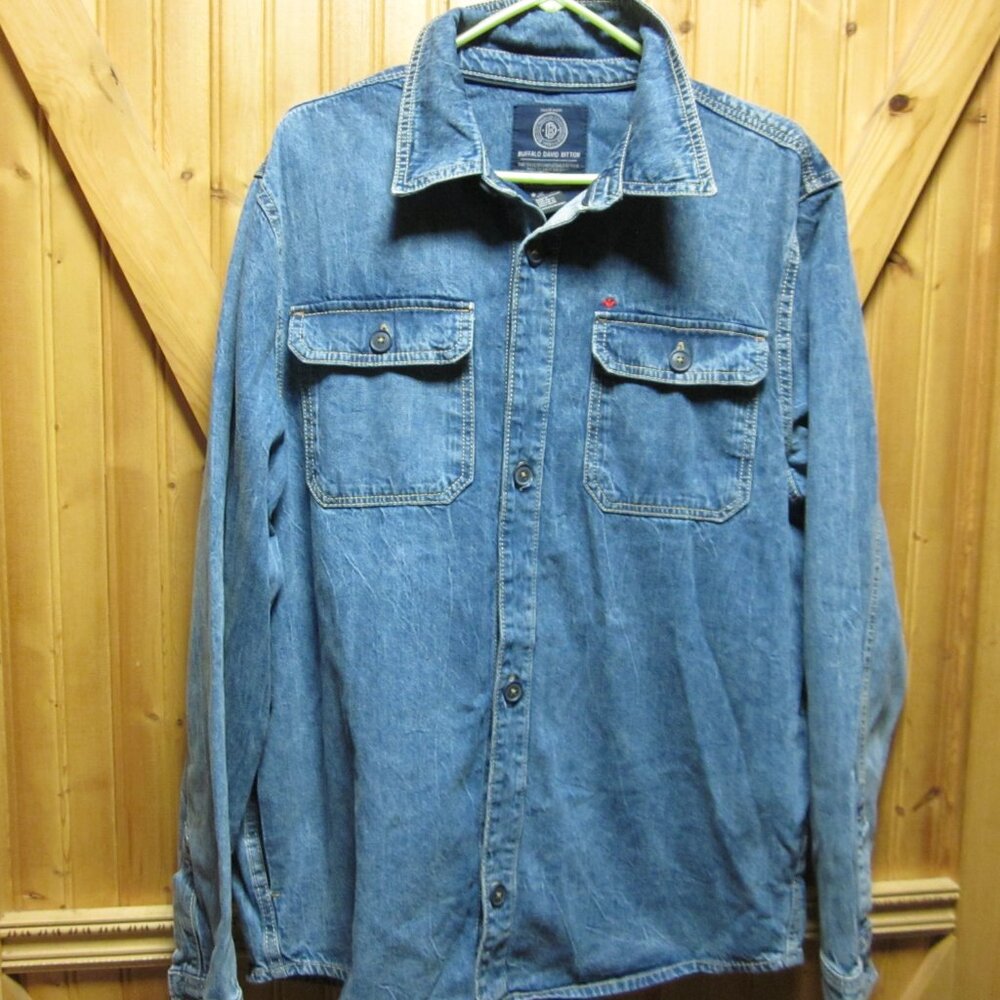 vtg buffalo David Bitton shirt jacket  Shaket denim xl